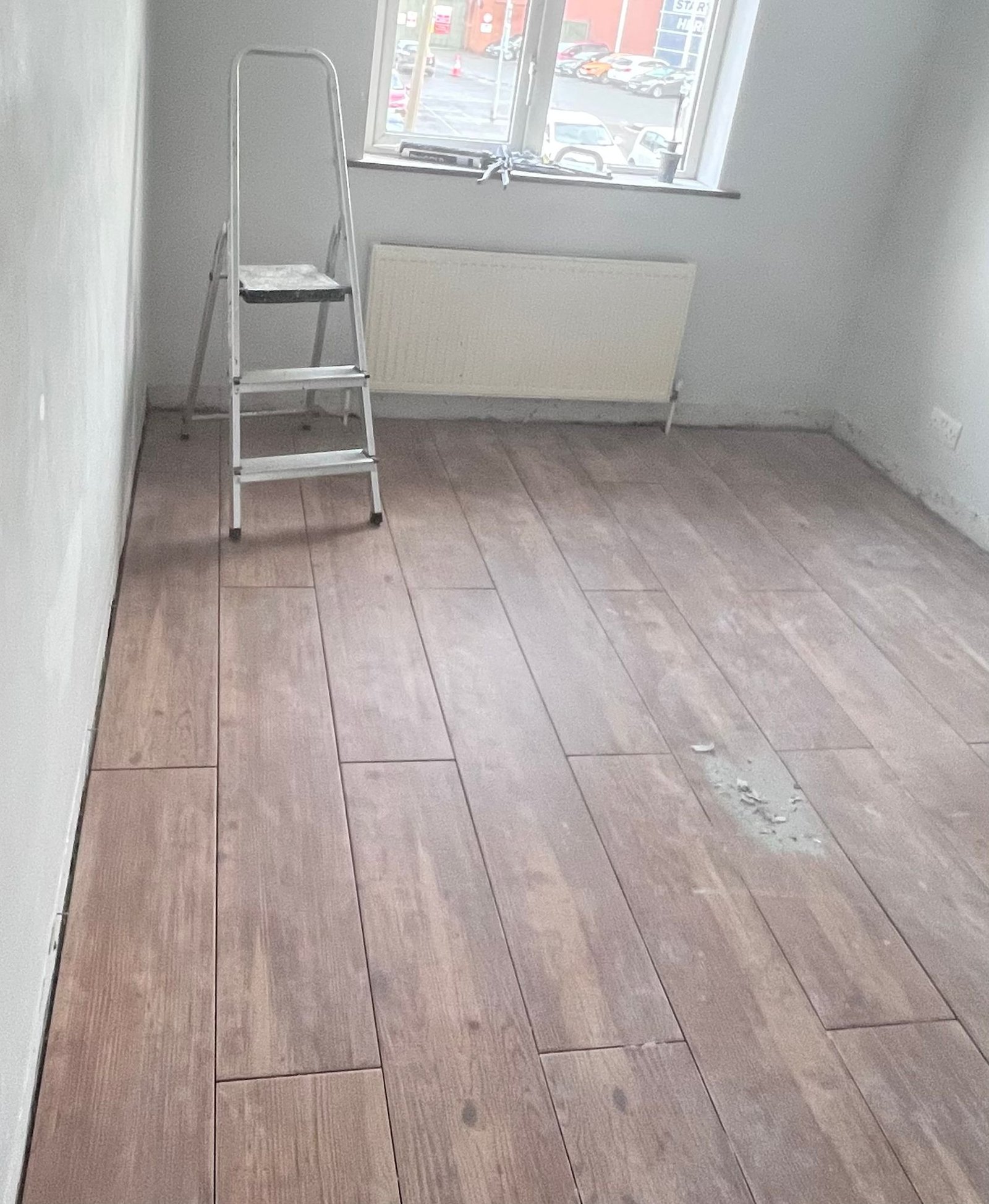 Flooring prep and finish detail